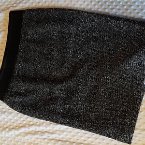 Ann Taylor Black and White Wool Tweed Skirt